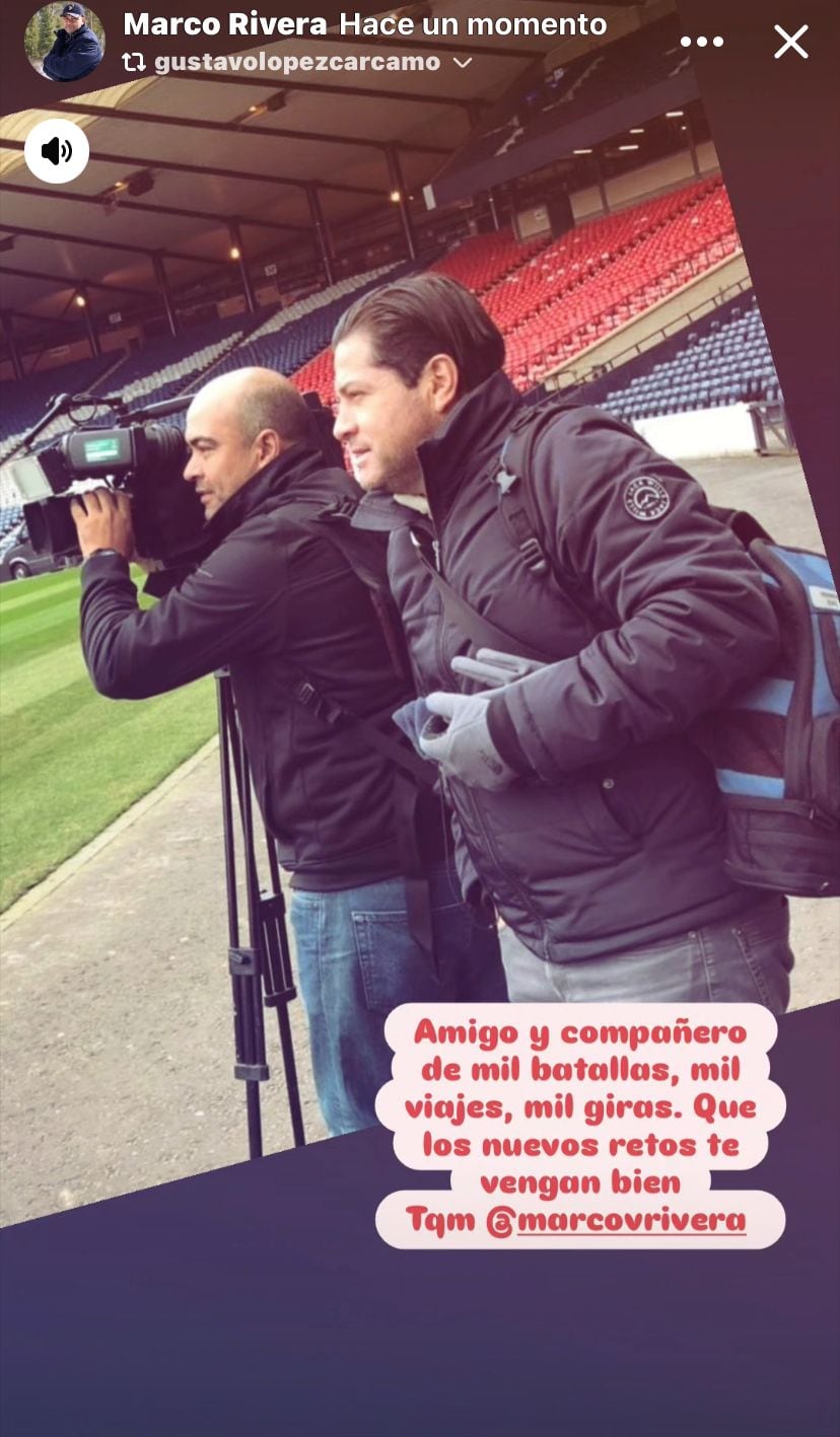 Marrco Rivera dijo adiós a Teletica este viernes entre muchos saludos de sus compañeros.