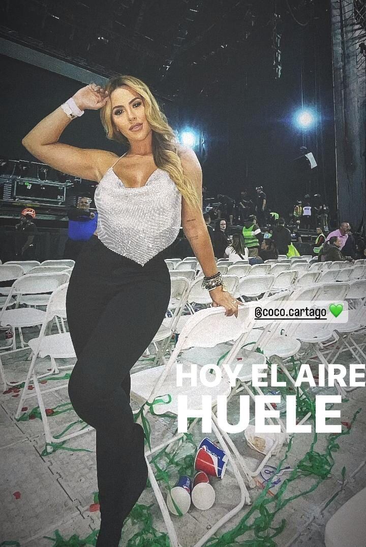 Keyla Sánchez disfrutó al máximo las canciones más picantes de Luis Miguel