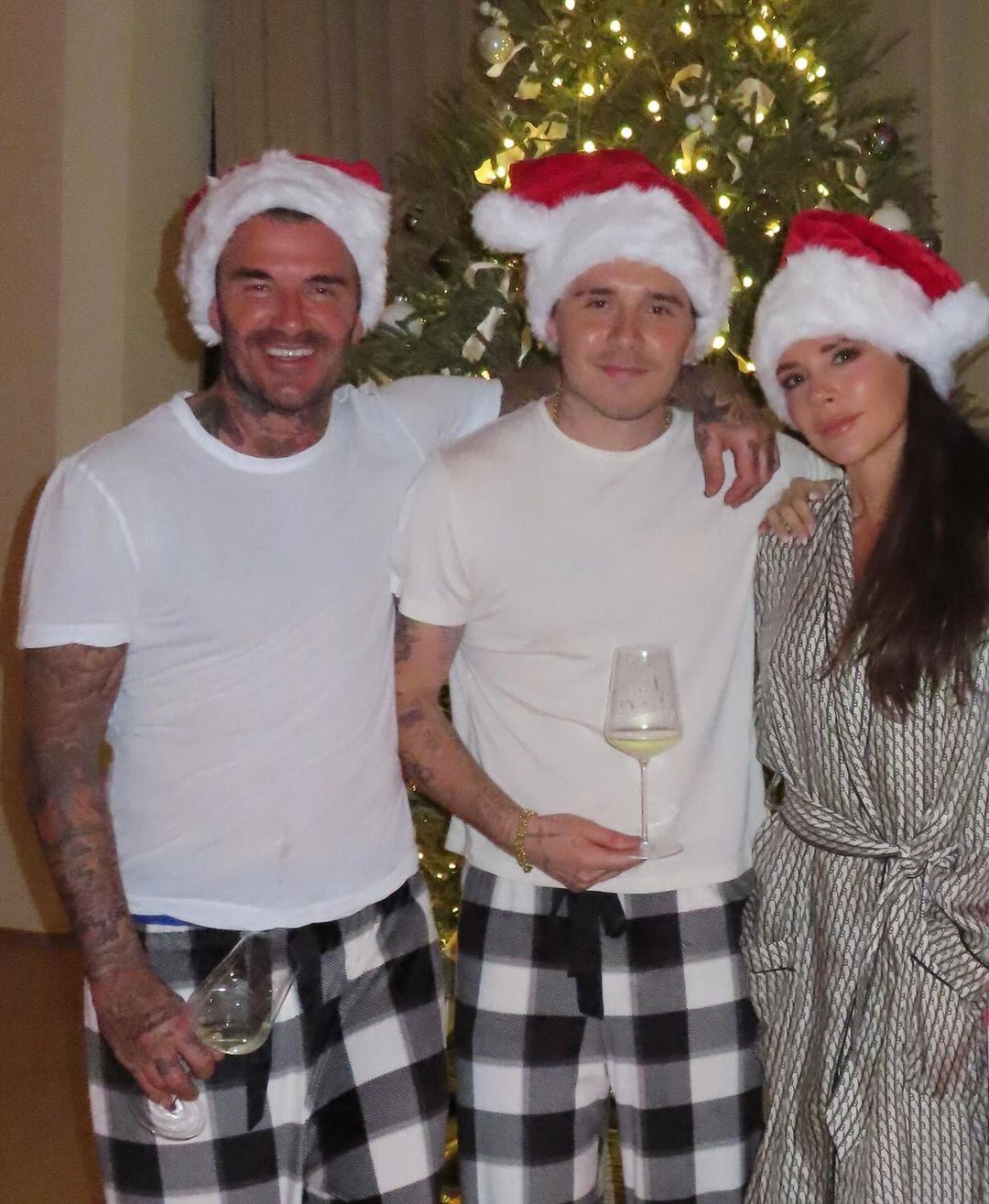 Victoria y David Beckham ya están listos para celebrar la Navidad con su familia.