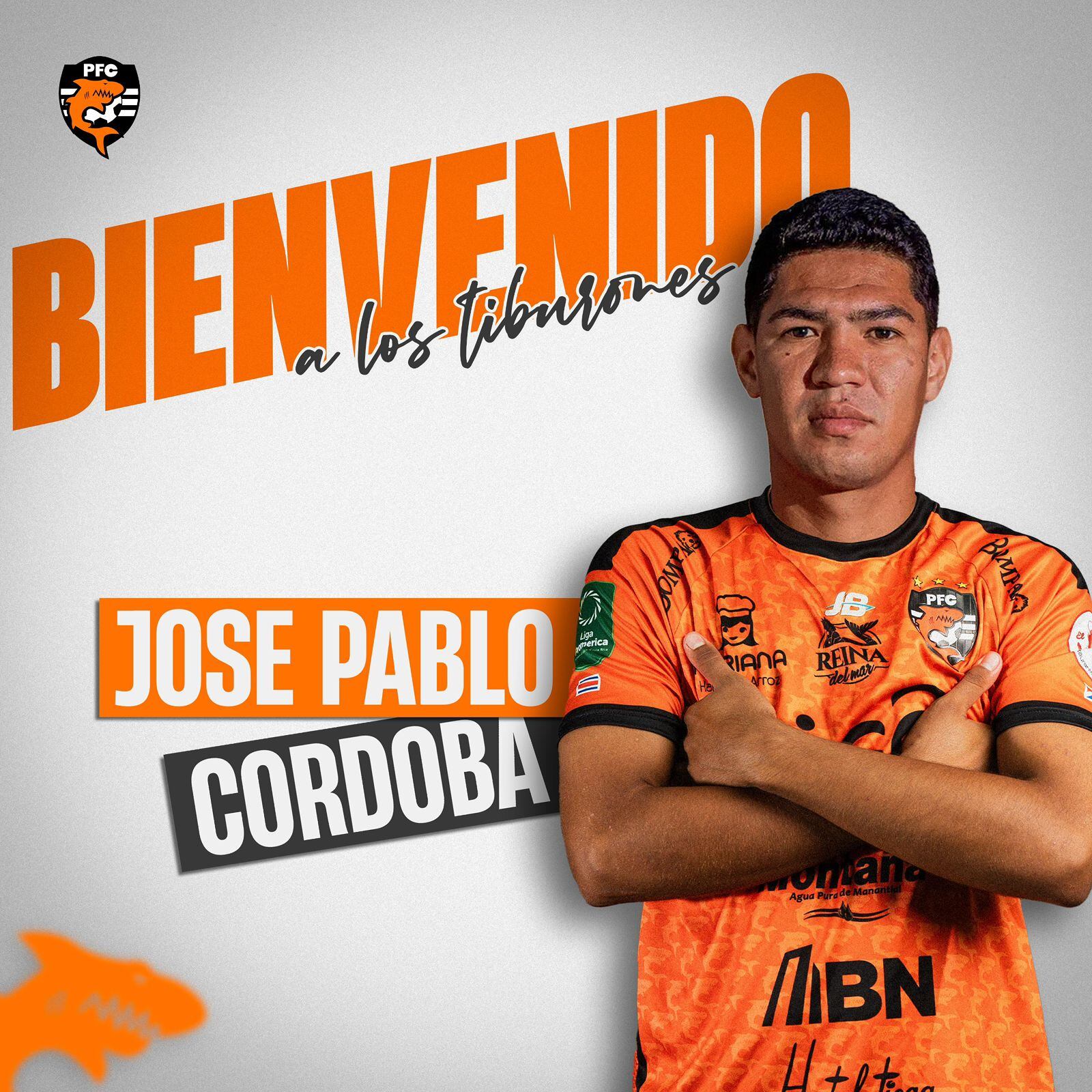 José Pablo Córdoba es el nuevo jugador del Puntarenas FC. Prensa PFC.