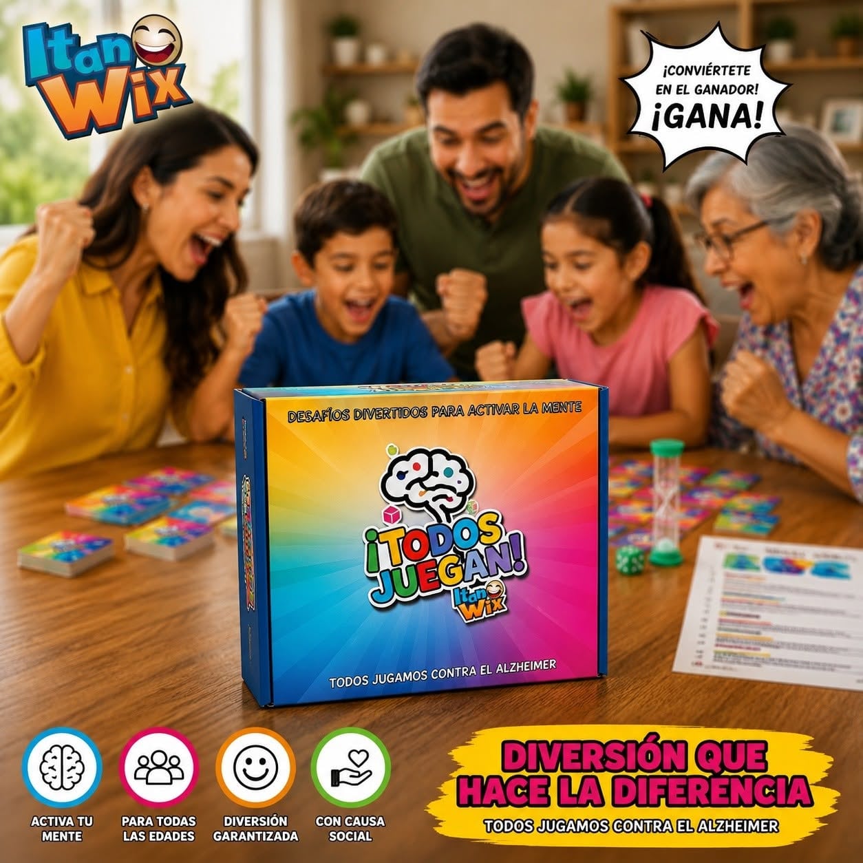 Doña Laura Ortiz creó un juego en cartulina para ayudar a su hijo a estudiar las tablas de multiplicar; 12 años después, Itanwix exporta juegos educativos y combate el deterioro cognitivo.