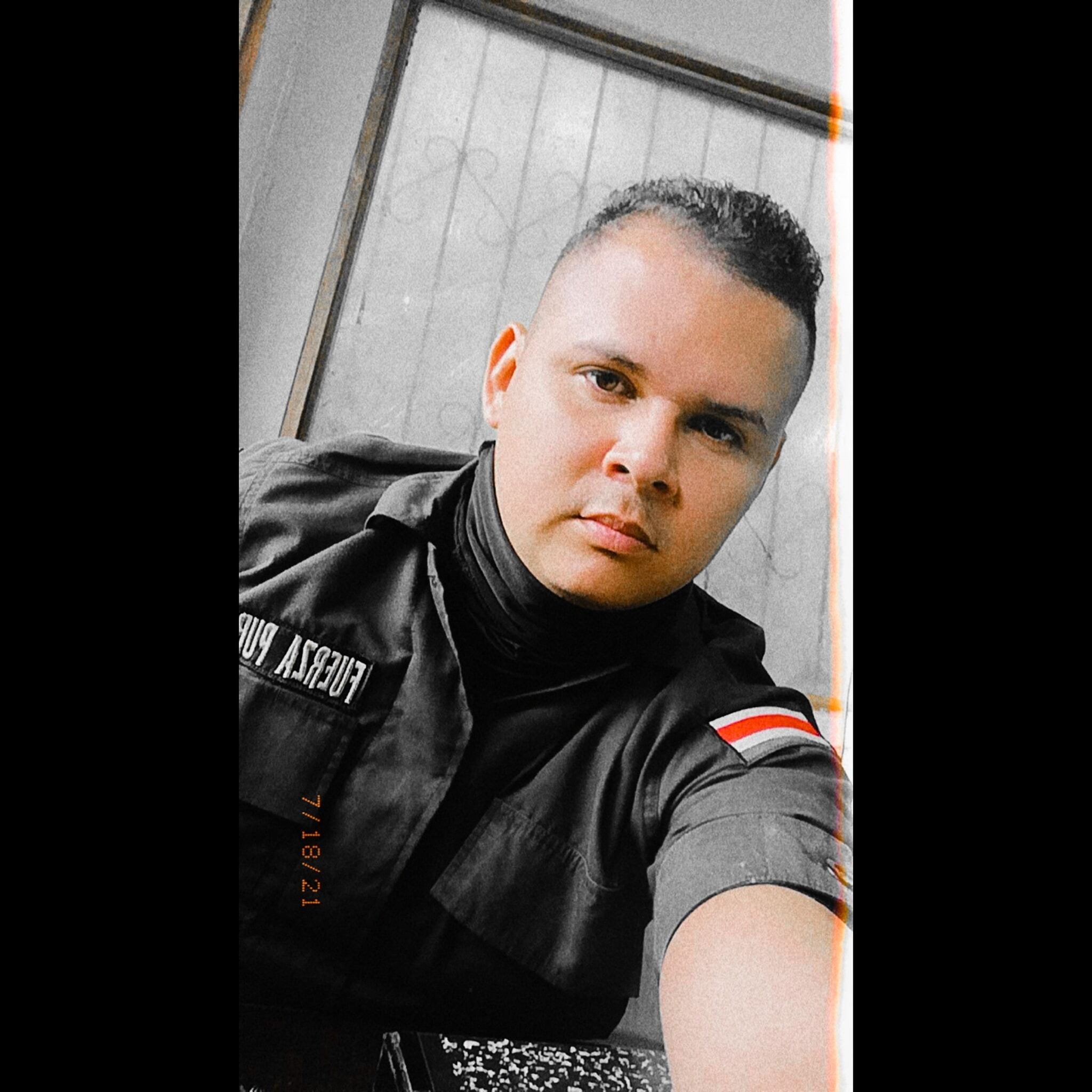 Oficial Michael López Cruz. Foto tomada de Facebook.