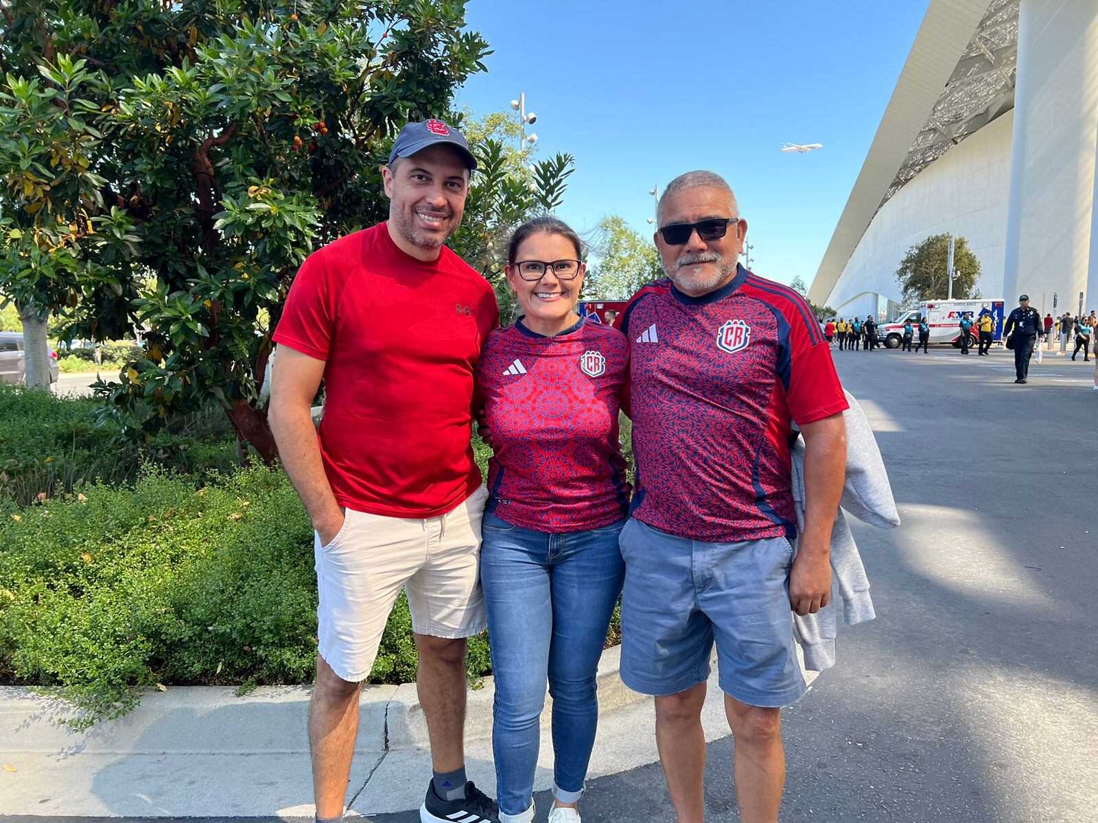 Aficionados de la Selección de Costa Rica en Los Ángeles, estadio SoFi