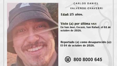 Un bar en Escazú es la última pista que tienen sobre el paradero de Carlos Valverde de 25 años