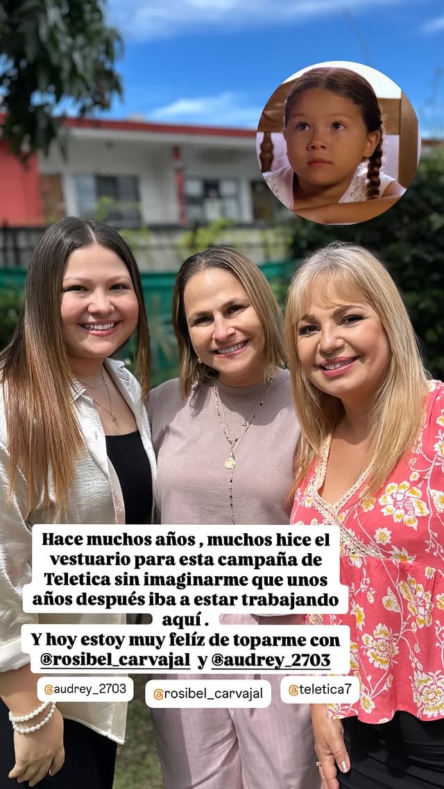 Sandra Carvajal, vestuarista de Teletica, soltó una gran curiosidad del anuncio “Siempre con usted”, que la televisora produjo hace cerca de 20 años y que trajo de vuelta al aire en las últimas semanas con motivo de los 65 años del canal.