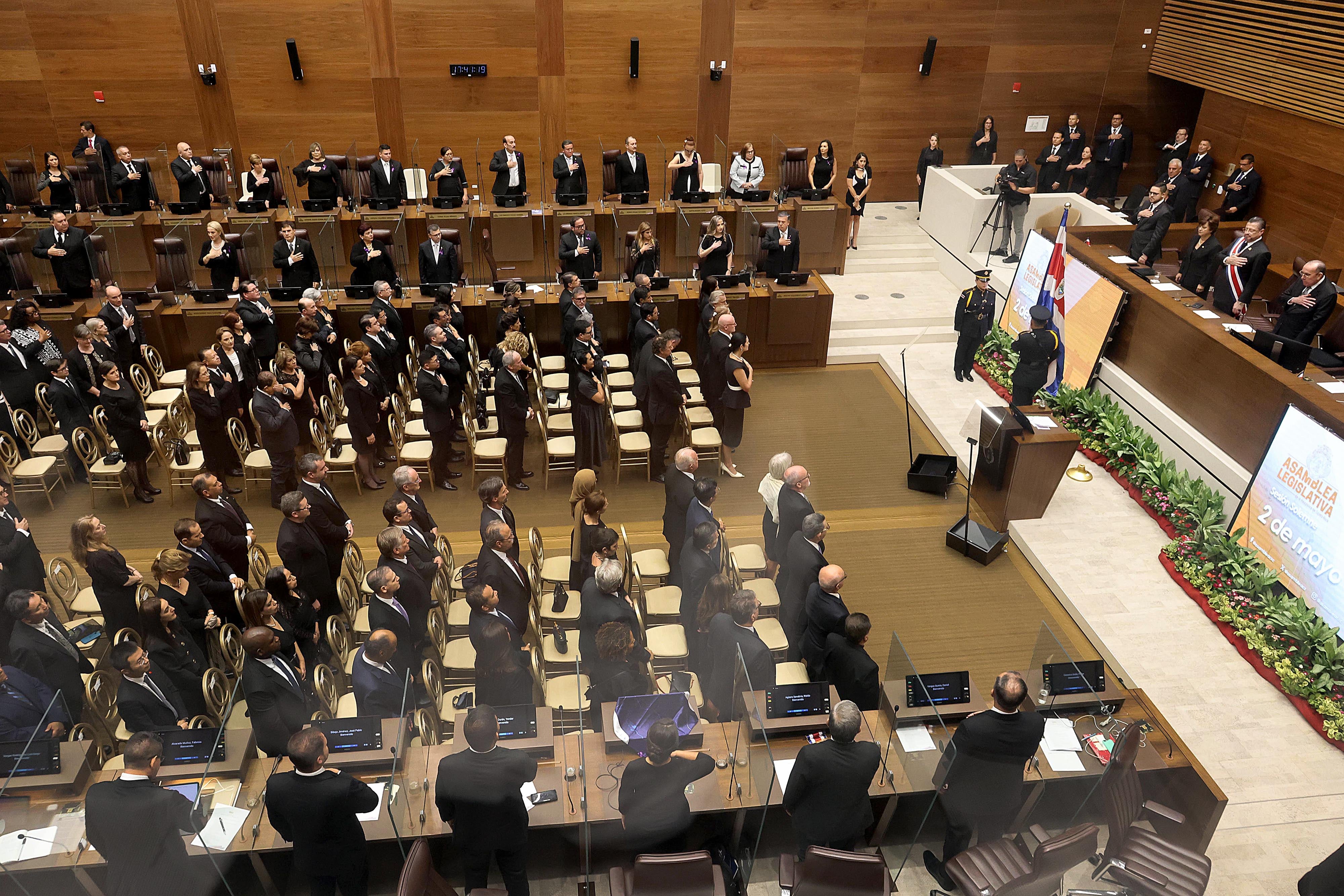 02/05/2024 Asamblea Legislativa. Rendición de cuentas del segundo año de gobierno, por parte del mandatario Rodrigo Chaves, en el Plenario Legislativo. Foto: Rafael Pacheco Granados