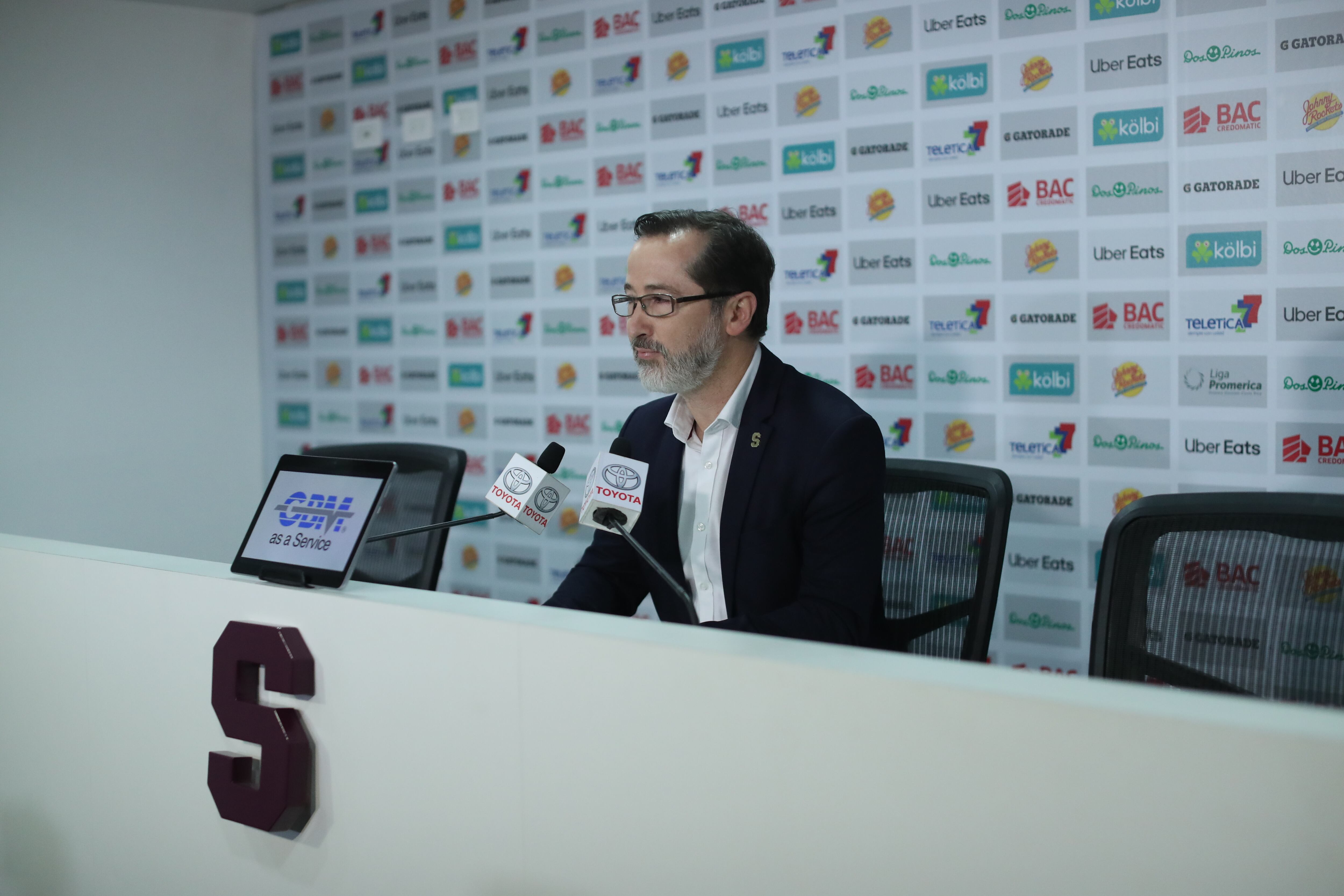 16/01/2020, San José, estadio Ricardo Saprissa, conferencia de prensa con Juan Carlos Rojas el presidente del Deportivo Saprissa para hablar sobre los salarios de la planilla del equipo. Fotografía José Cordero