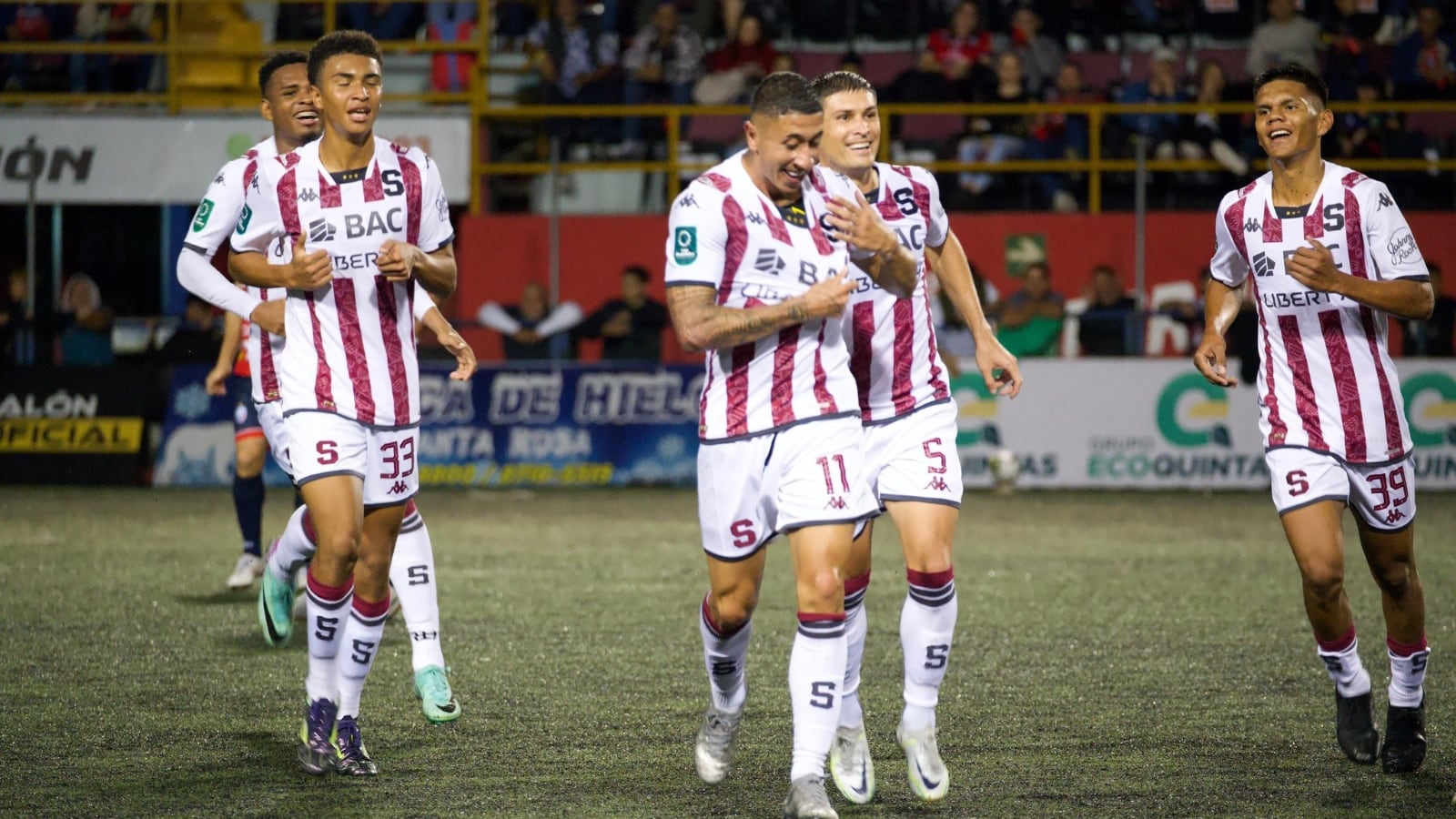 Marvin Loría regresó al Saprissa y marcó su debut con un golazo. Facebook Saprissa.