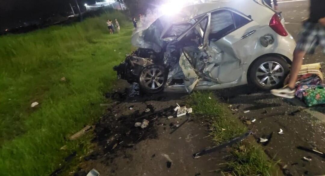 Cuatro mujeres fallecieron en un choque múltiple en Circunvalación a su paso por Zapote.