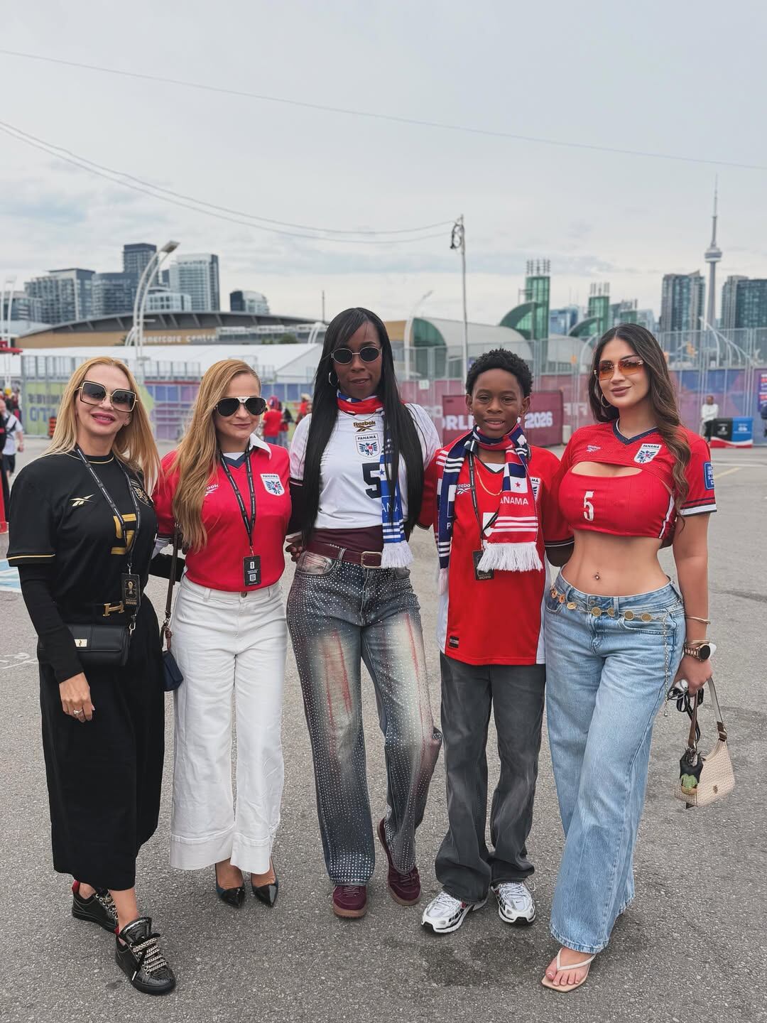 La periodista costarricense Francesca Chinchilla no quiso perderse el debut de Panamá en el Mundial 2026 pues judaba su novio el futbolista Edgardo Fariña.