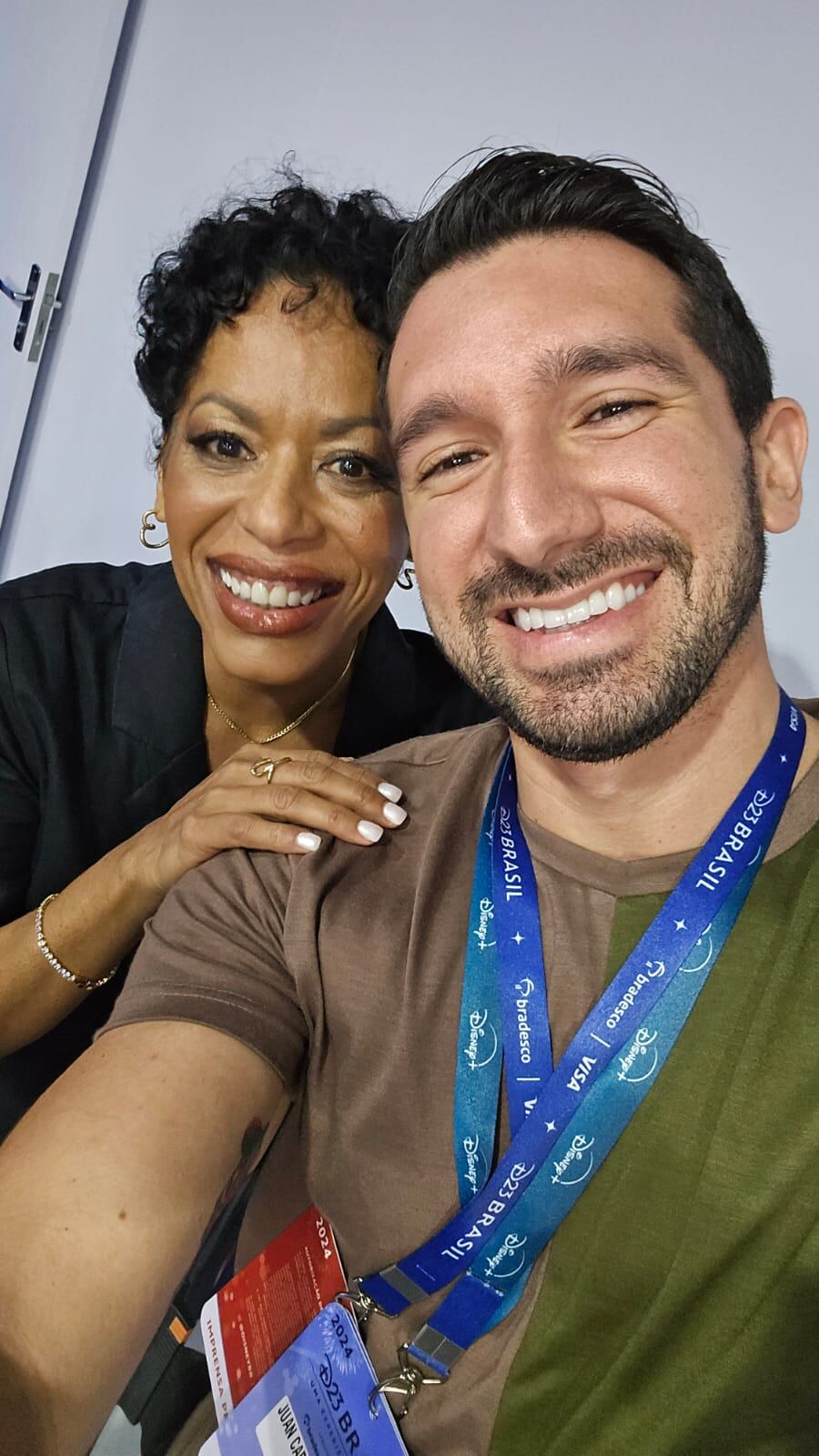 Periodista Juan Carlos Zumbado, de Más que noticias, en el evento D23 de Disney