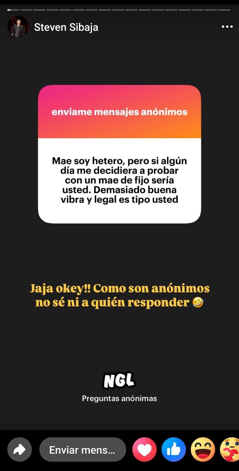 Al cantante costarricense, Steven Sibaja, un hombre le echó los pereros al descaro por medio de las redes sociales.