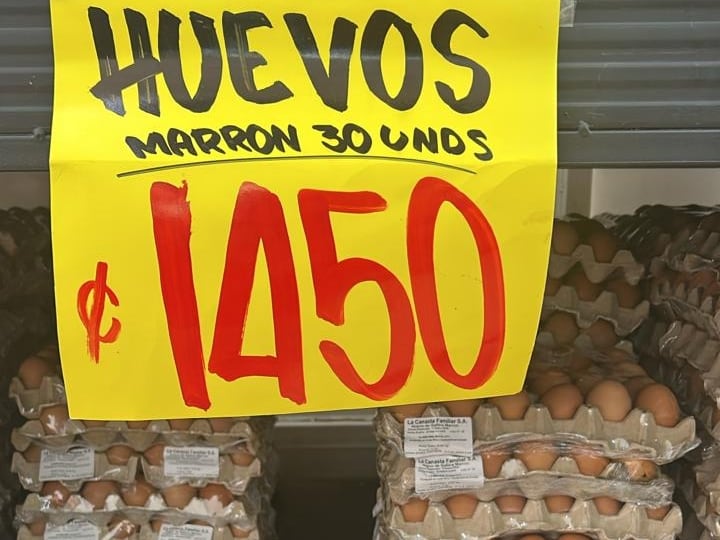 Bajó el precio de los huevos