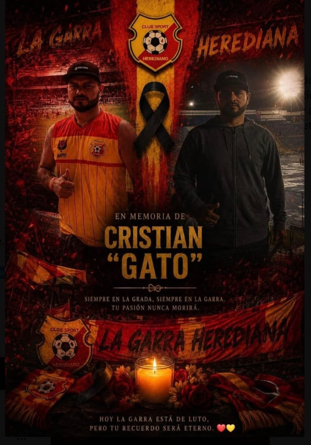 Cristian Solano falleció luego de celebrar el triunfo de su amado herediano