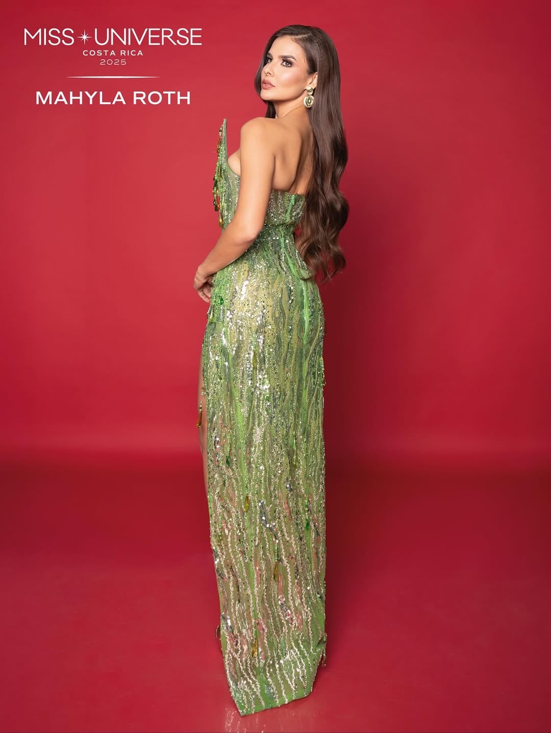 Mahyla Roth en su presentación oficial en Miss Universo 2025