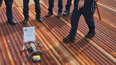 Dron cargado de droga y chips cayó antes de llegar a La Reforma