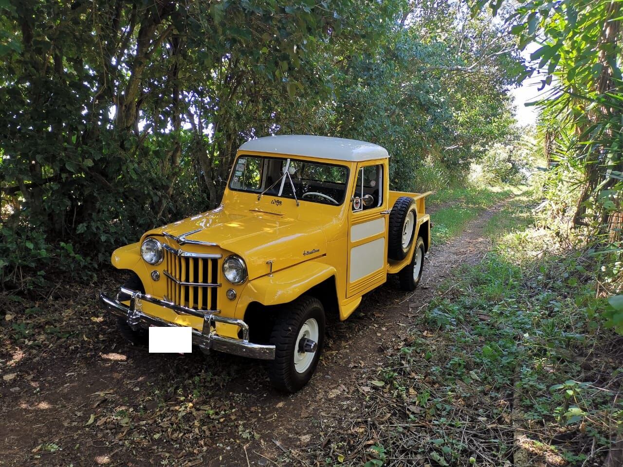 Allan está enamorado de su pollito, un jeep modelo 54. Cortesía.