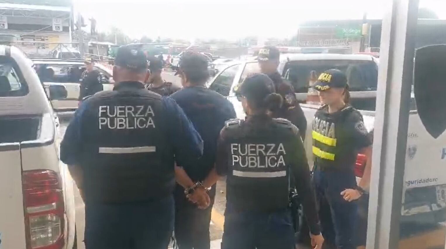 Castrillo fue detenido poco antes del mediodía a 12 kilómetros de donde ocurrió el homicidio con el que se le relaciona. Foto: MSP.