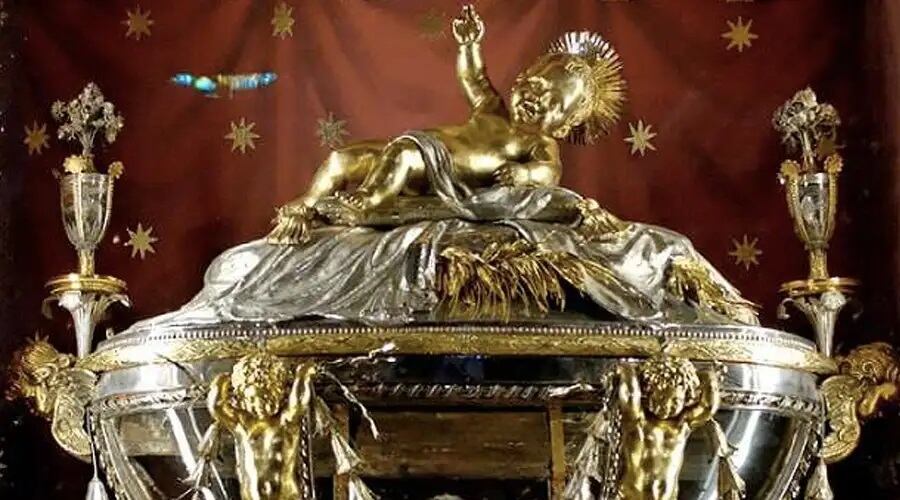 Restos de la cunita del Niñito Jesú se ubica en la basílica Santa María la Mayor de Roma, Italia, según confirma la Agencia Católica de Informaciones