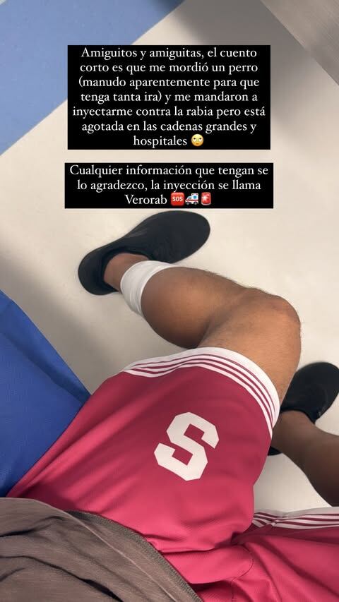 Dennis Vargas, exguitarrista y uno de los fundadores del grupo costarricense, contó el viernes lo que le pasó a través de una historia de Instagram, donde pidió ayuda a sus seguidores porque requiere colocarse la vacuna contra la rabia.