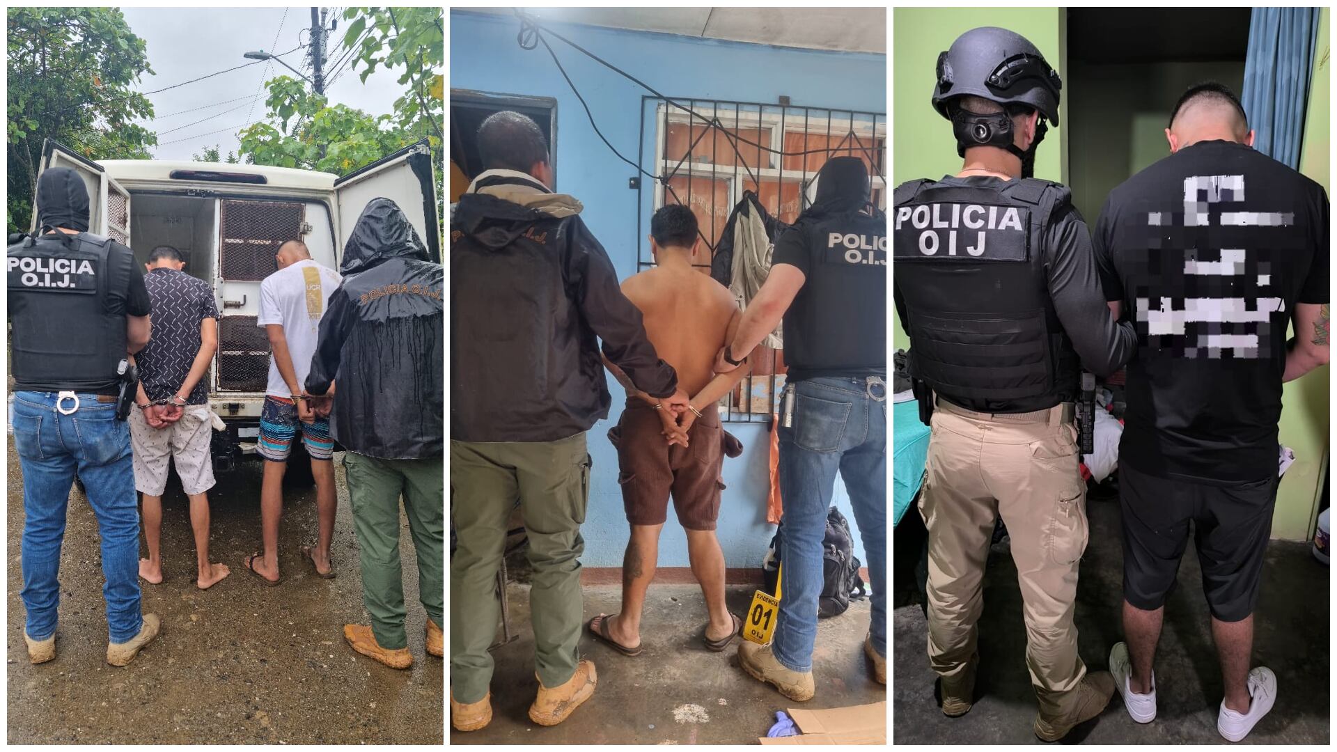 Detenidos en Nicoya