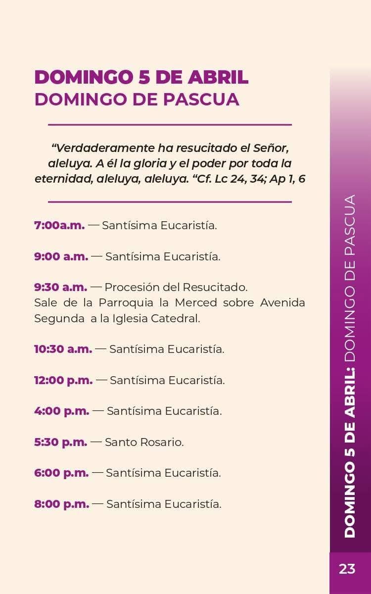 Actividades para Semana Santa