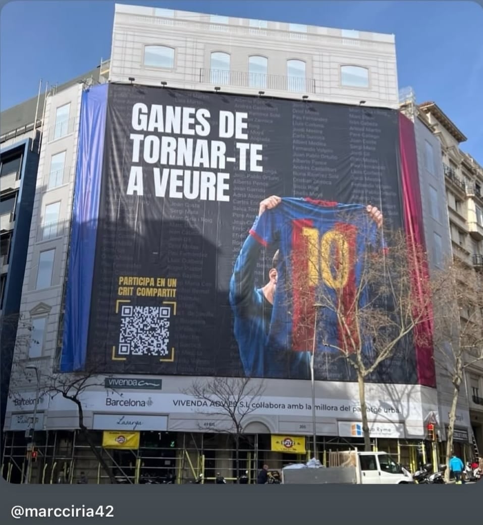 Marc Ciria apuesta a traer de vuelta a Lionel Messi al Barcelona.