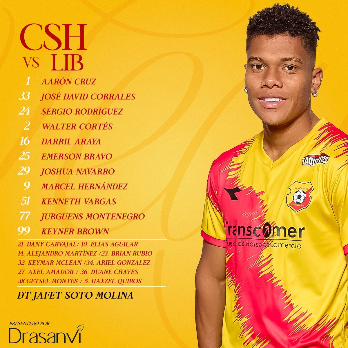 Alineación Herediano Liberia