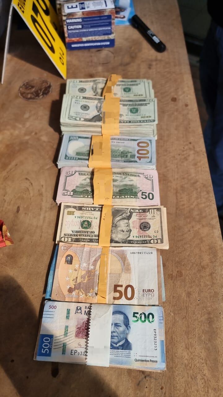 A una suiza de apellido Schaerer, de 58 años, dueña de un hotel en playa Tamarindo en Guanacaste, le descubrieron marihuana y dinero en su hotel. Foto: OIJ