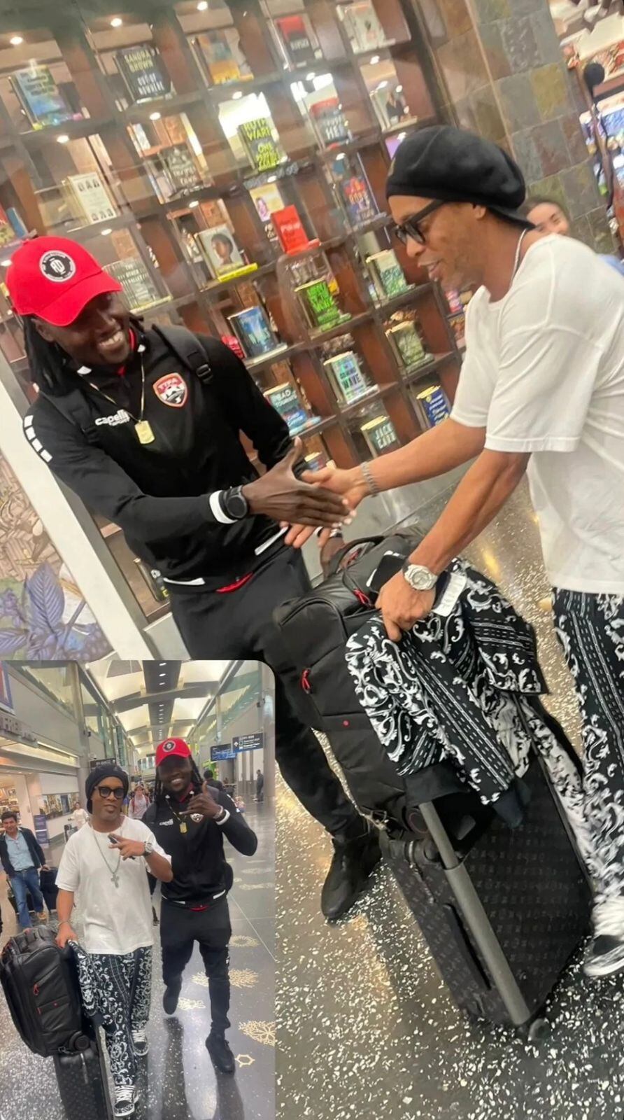 Aubrey David conoció a Ronaldinho.