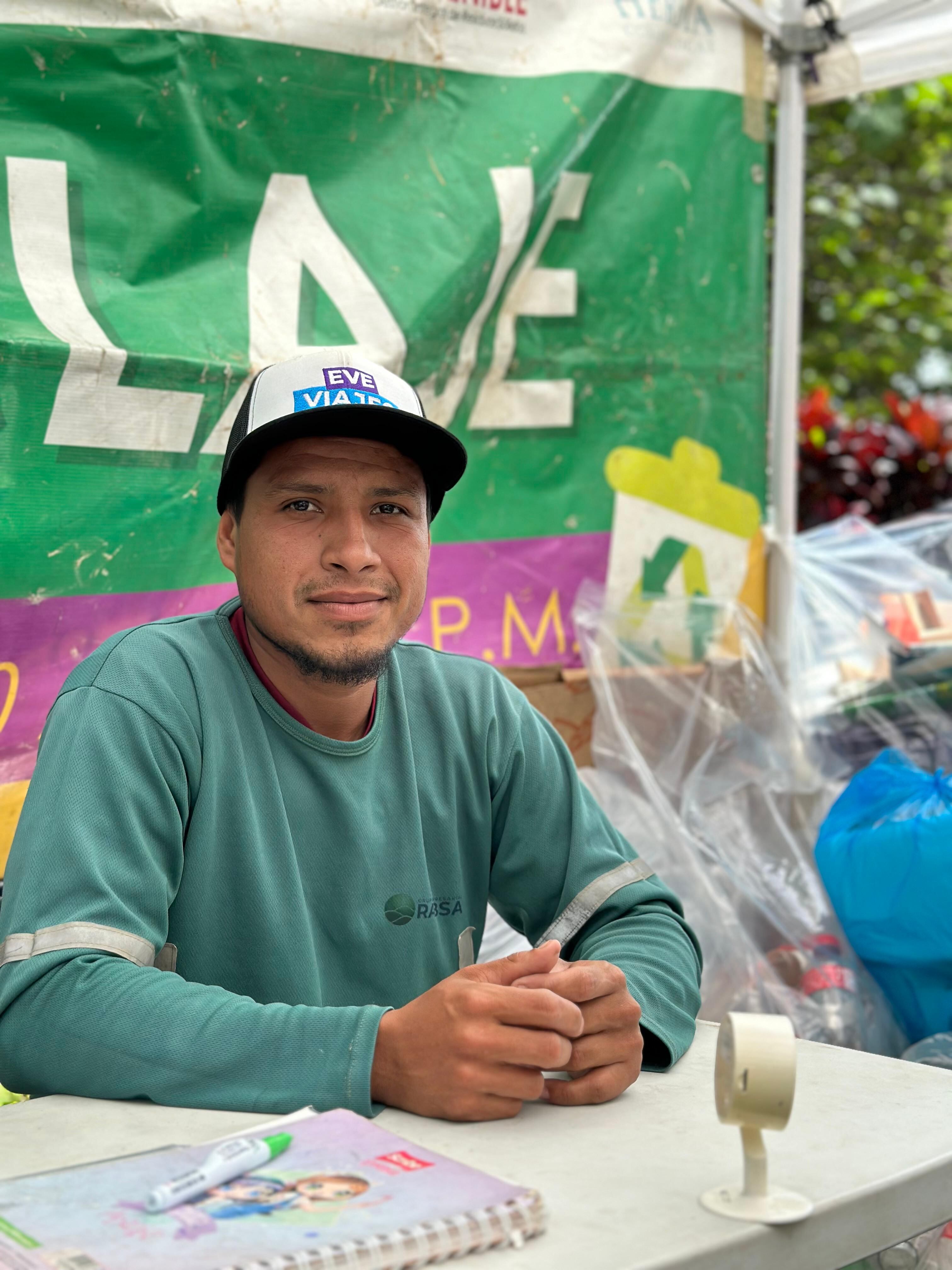 Francisco Carrillo recolector de basura