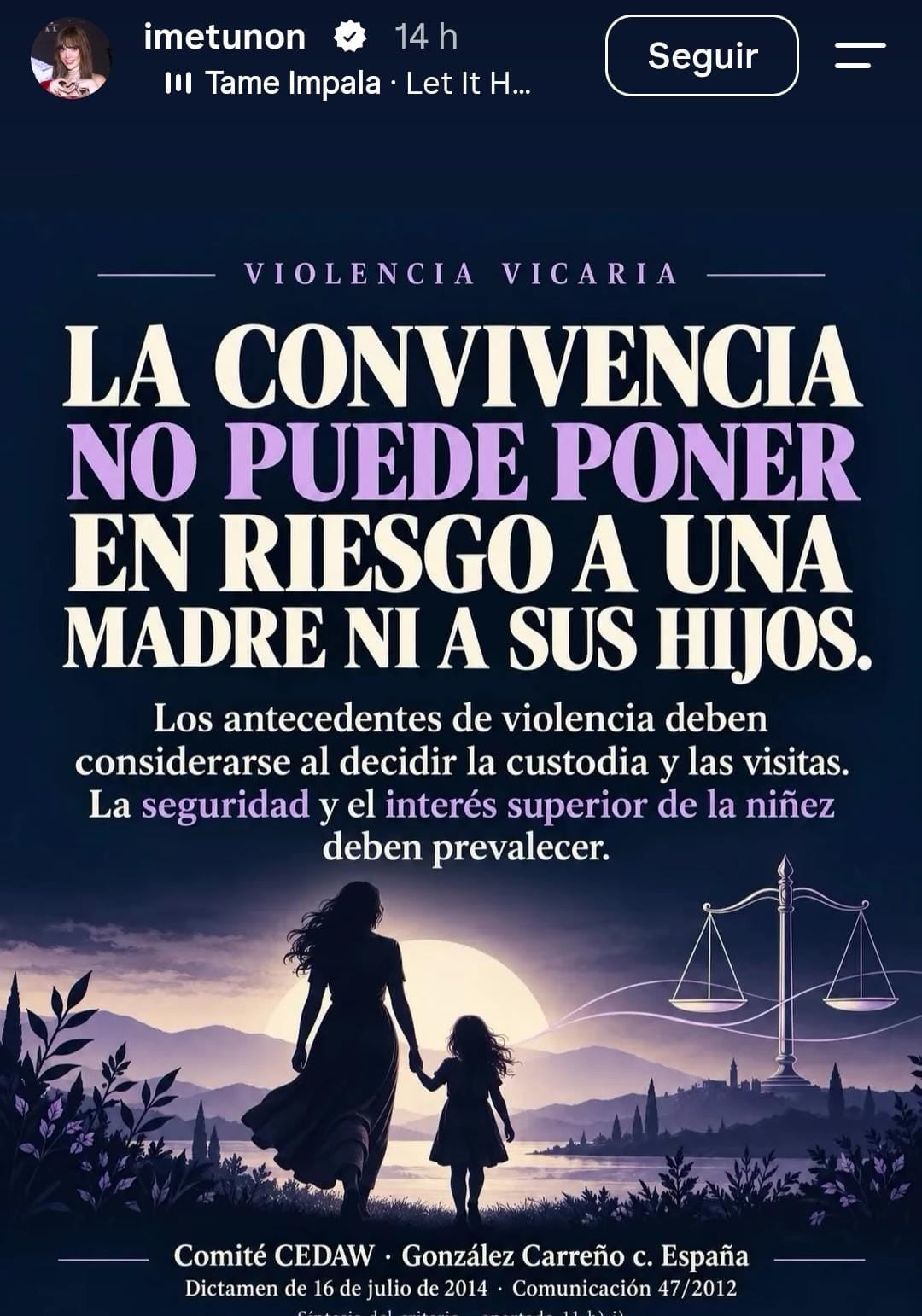 Imelda Tuñón compartió una publicación sobre violencia infantil tras el comunicado de Maribel Guardia.