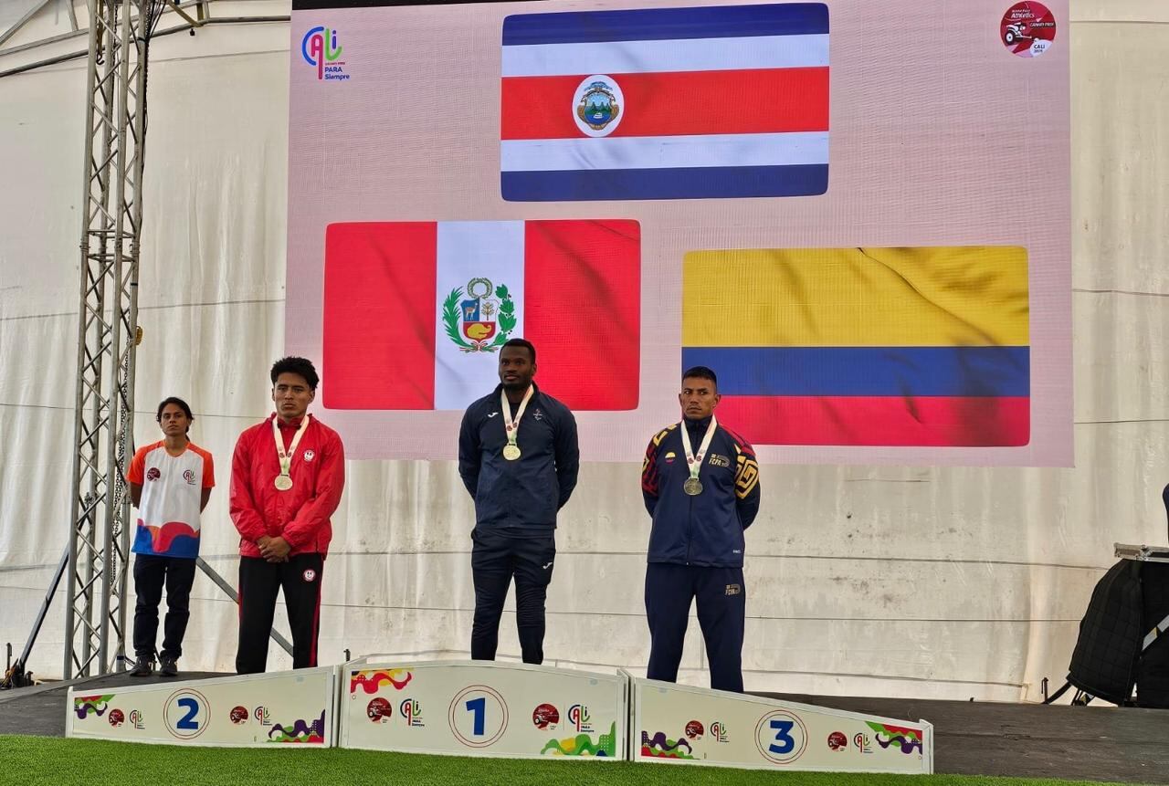 Sherman Guity
100 metros lisos
Medalla de oro
Grand Prix de Cali, Colombia
17 de marzo del 2025
Cortesía: Olman Mora