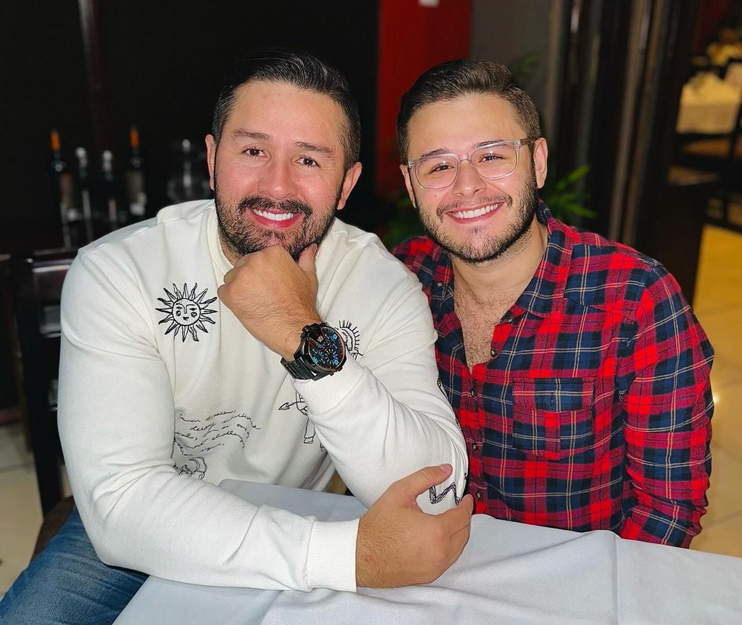 Omar Cascante y su hijo Daniel Cascante.