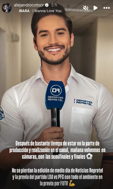 Alejandro Coto se reencontrará con el público de Repretel.