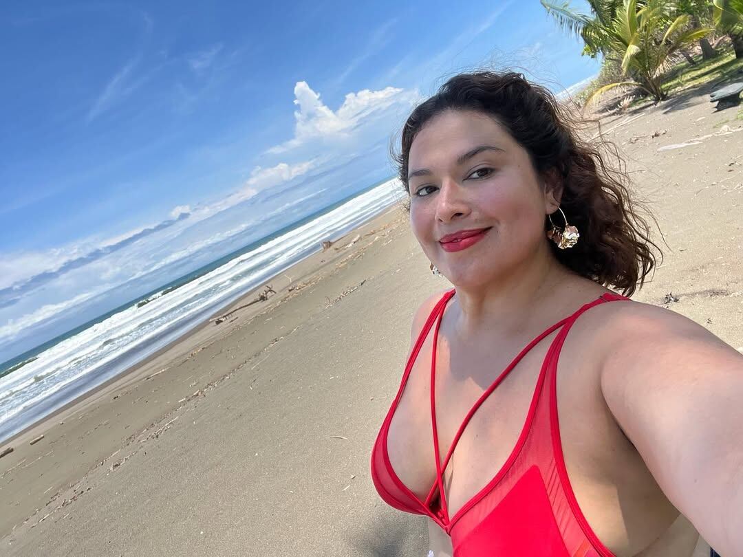 Jafet Jerez disfruta al máximo sus paseos a la playa.