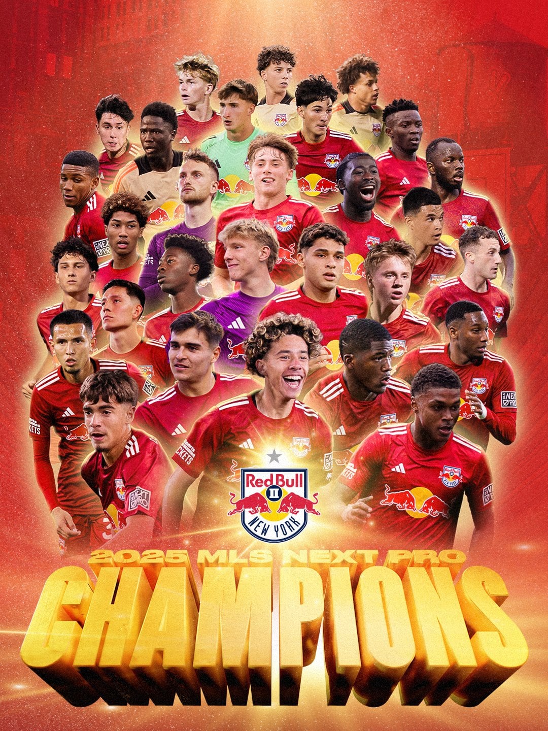 Andy Rojas celebró el título de la MLS Next Pro con New York Red Bulls II tras vencer a Colorado Rapids 2.