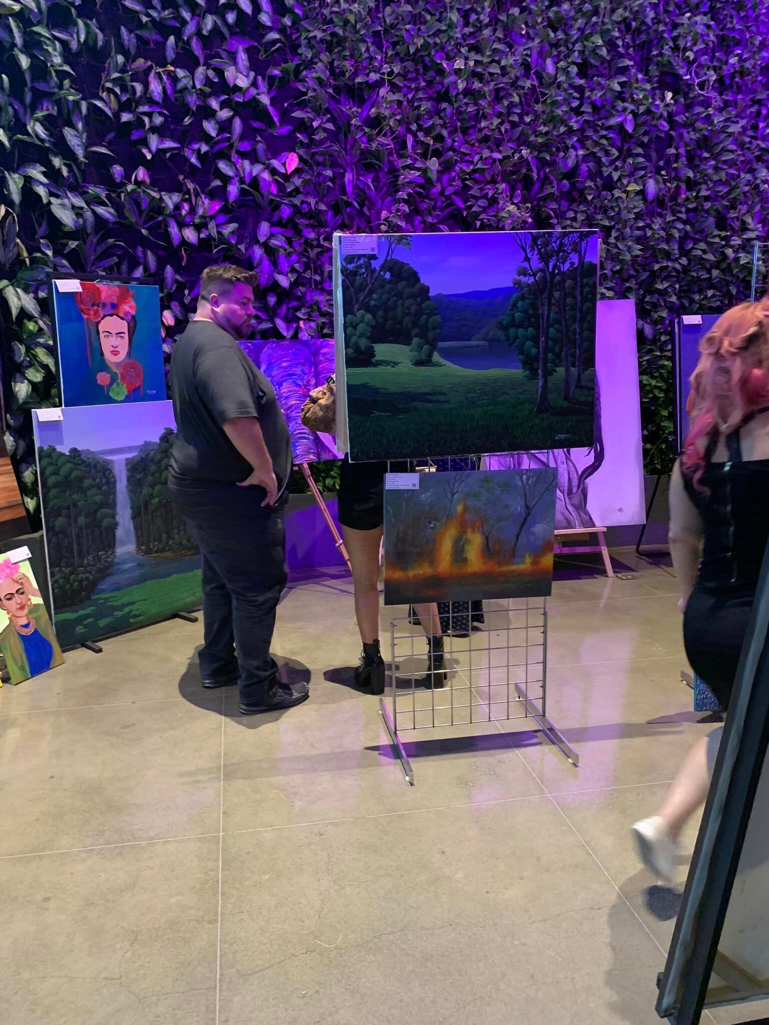 Un total de 10 artistas mostrarán sus obras de arte en el hotel Sheraton. Cortesía.