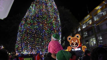 Tránsito anuncia regulaciones por iluminación del árbol navideño en el Hospital Nacional de Niños