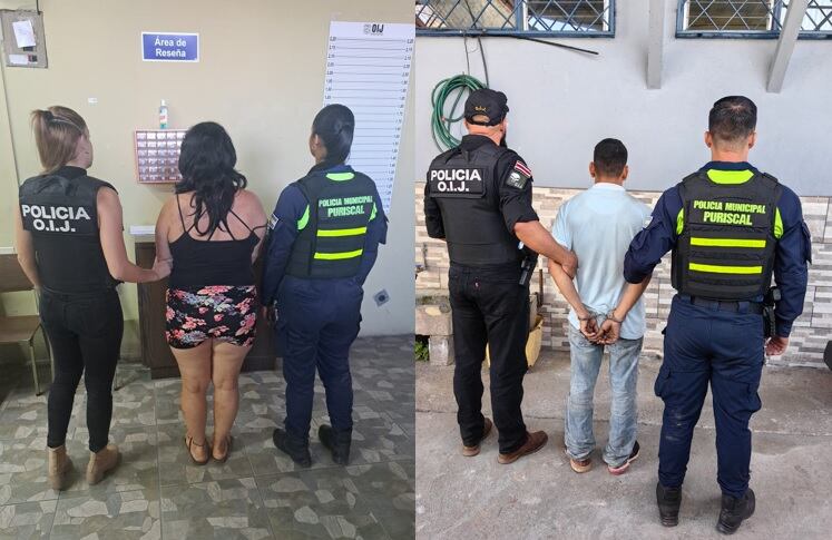 Según el OIJ, la pareja habría golpeado a la víctima con una piedra en la cabeza. Foto OIJ.