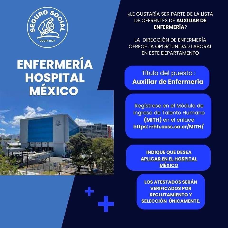 Hospital México empleo