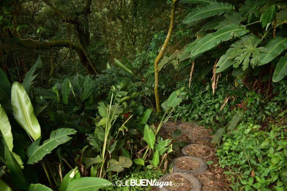 Se ubica aproximadamente a 3 km al este del templo católico de San Miguel de Grecia.