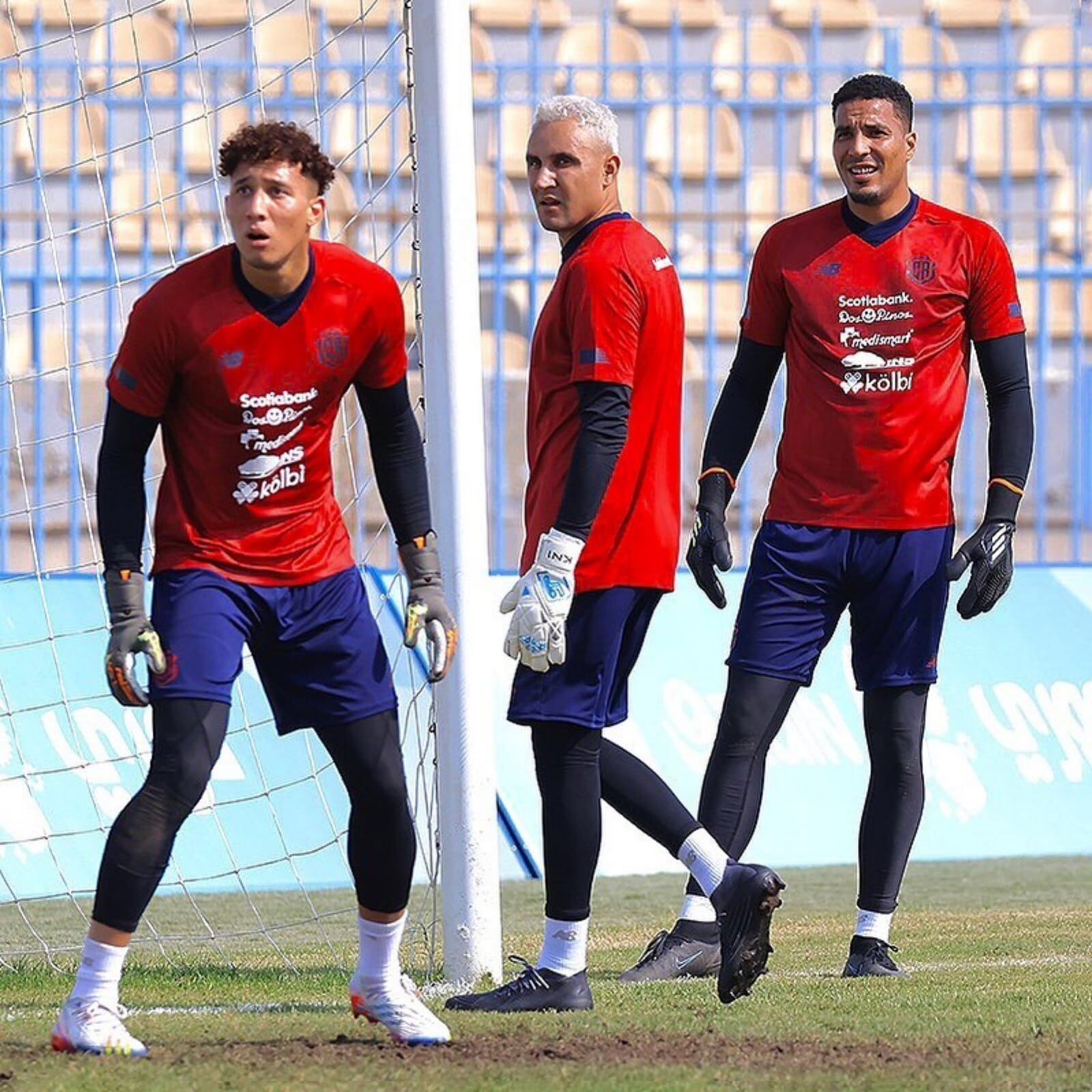 Patrick Sequeira, Keylor Navas y Esteban Alvarado fueron los escogidos para defender el arco de la Selección Nacional. Twitter.