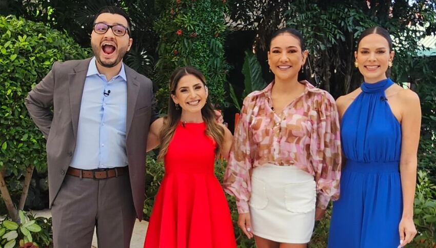 Natalia Monge es presentadora de canal 7.