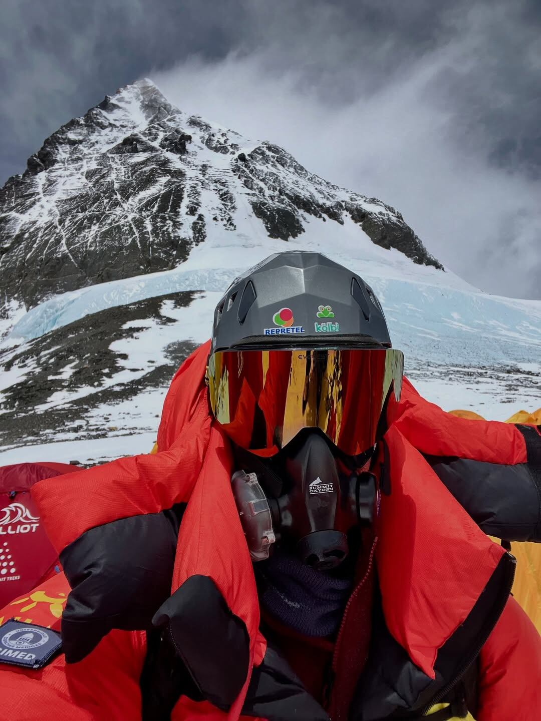 Daniel Vargas vio su sueño truncado de conquistar la cúspide de la montaña más alta del mundo debido al mal clima