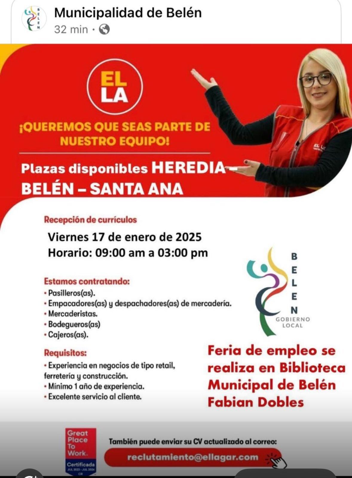 feria de empleo EL LAGAR