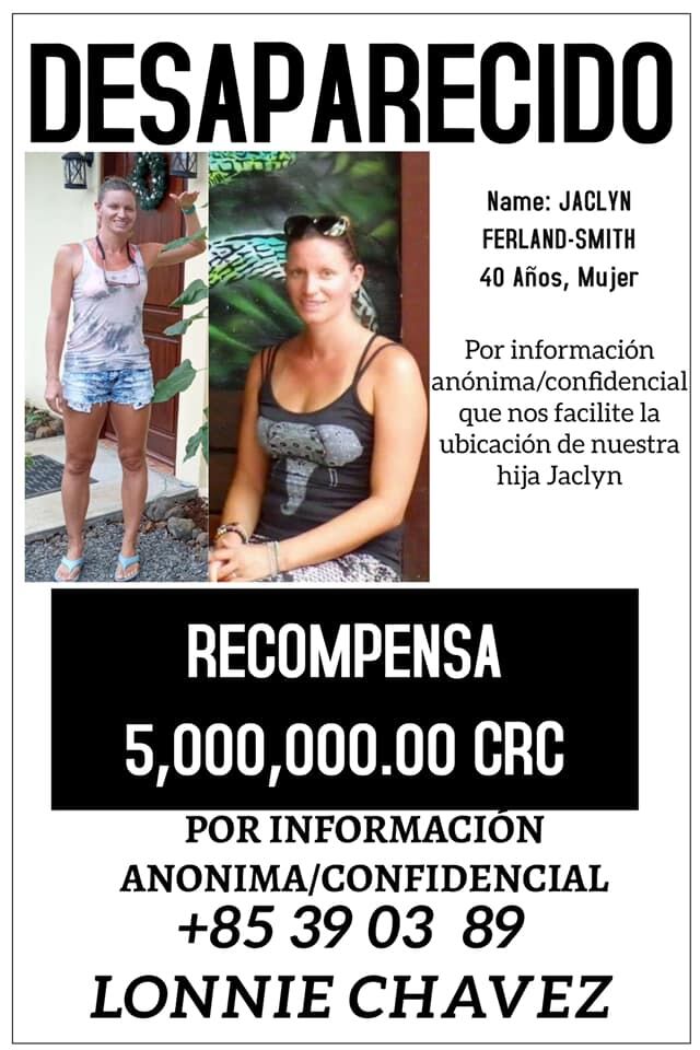 Jaclyn Smith, canadiense desaparecida en Guanacaste. Foto cortesía.