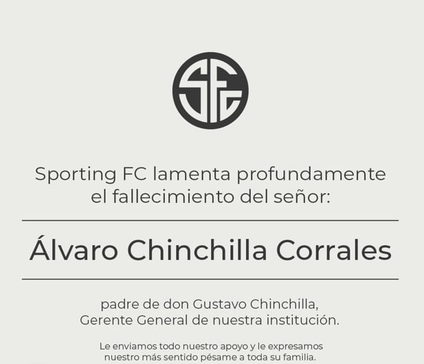 Este fue el mensaje compartido por Sporting FC.