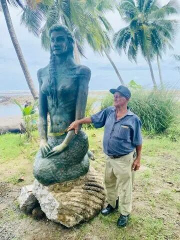Fernando Mora, el dueño oficial de la ahora conocida como leyenda de la sirena de Esterillos.