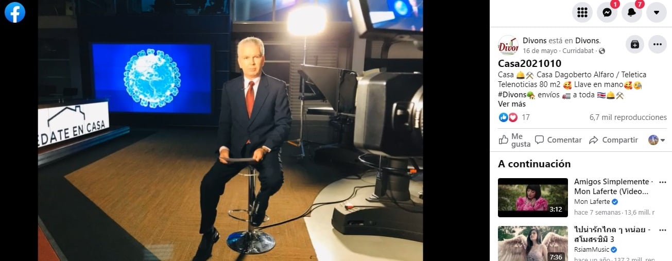 El periodista de Telenoticias, Dagoberto Alfaro, vivió un infierno al construir una casa en Guanacaste porque asegura le incumplieron el contrato y perdió casi 5 millones de colones